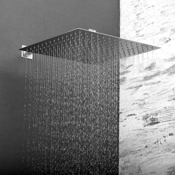 SS304 HighPressure Rainfall ShowerHead & BRASS Nut Shower Arm (10X10+24INCH ARM) Fixed Mount-image-24