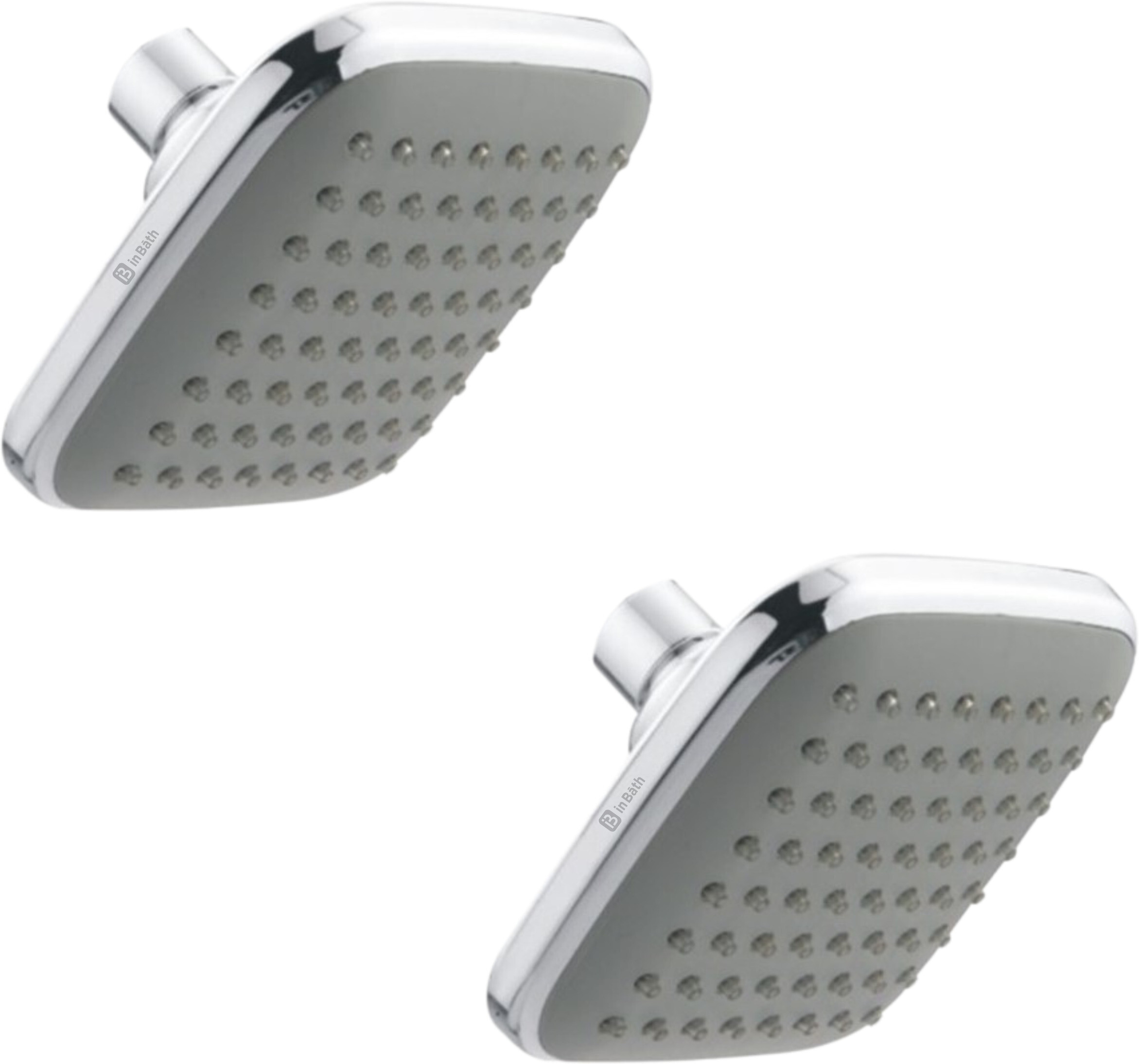 clion by inbath 4x4 Inches Square Overhead Shower, 2 Pieces Fixed Mount image 1