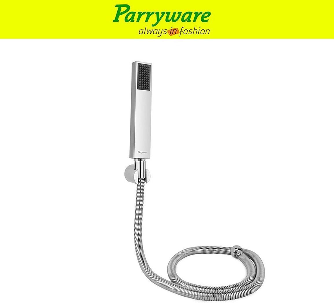 parryware Stick Square Hand Shower Set With Shower Tube 1.5 Meter set of 1 pic 03634 Handheld-picture-16