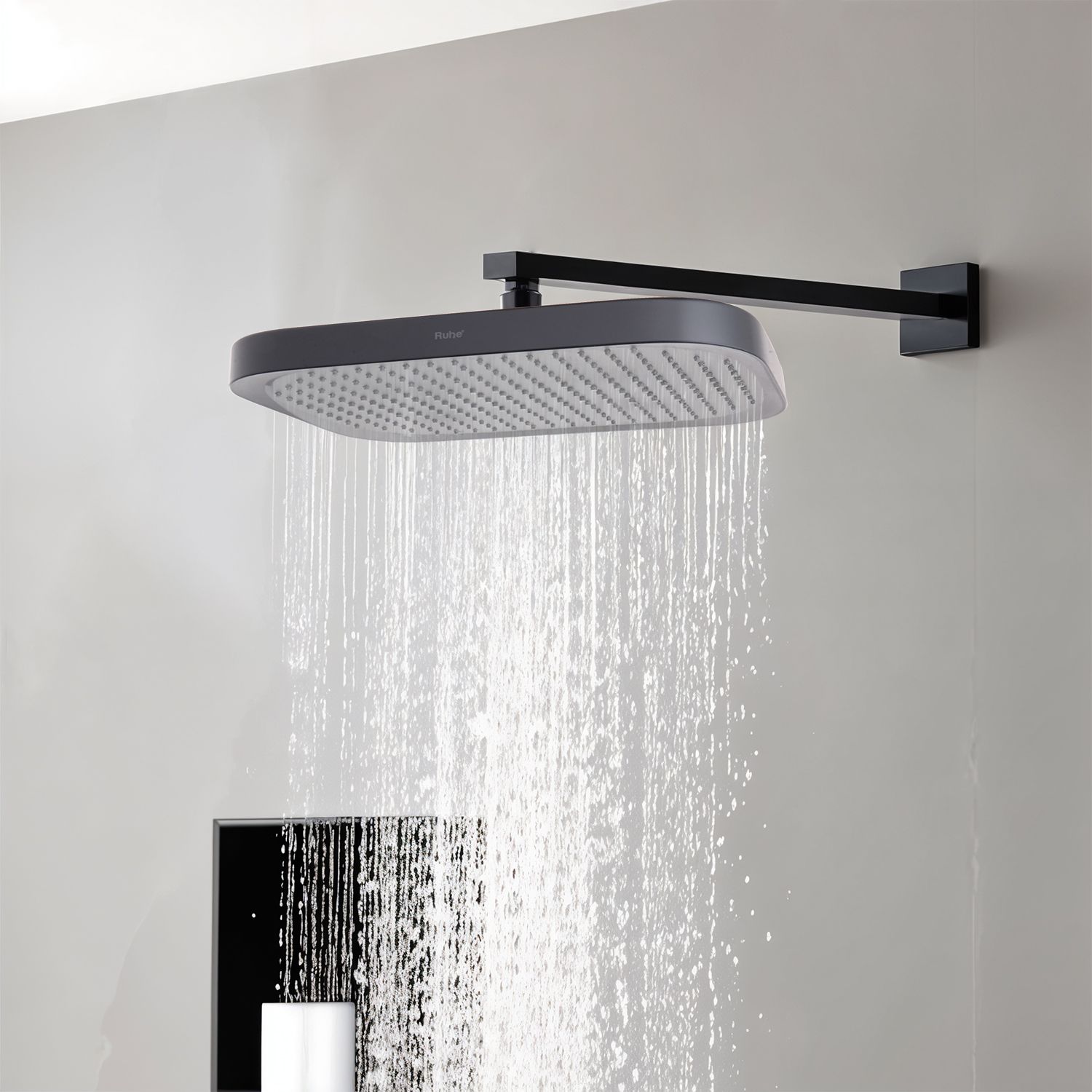 Horizon ABS Overhead Shower, 15 x 10 Inches | Rainfall Luxury Spa Experience Fixed Mount-image-3