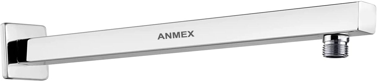 ANMEX (18") Stainless Steel Shower Arm with Wall Flange (High Quality Chrome Finish) Shower Arm-image-39