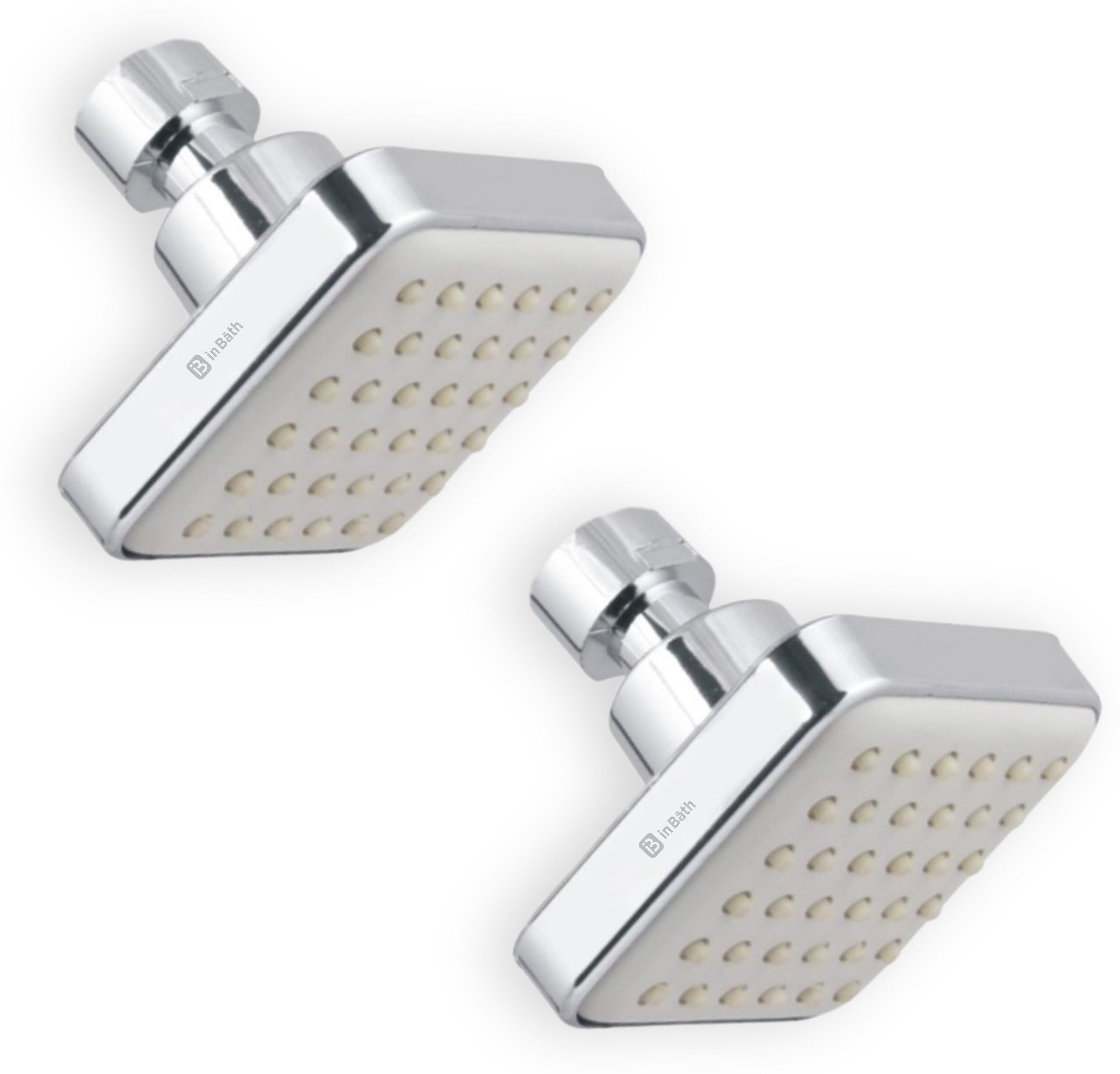 amozkart by inbath 3x3 Inches Square Overhead Shower, 2 Pieces ST Fixed Mount-picture-24