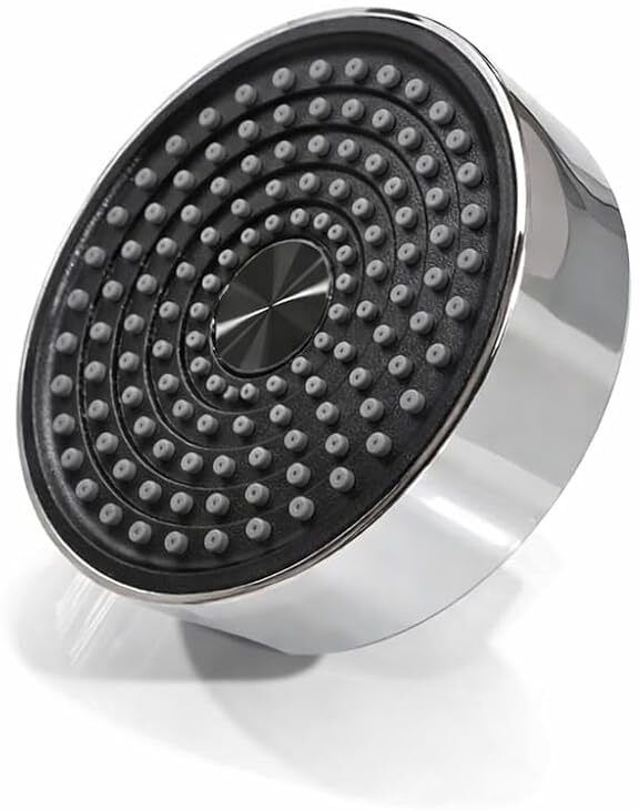 4x4" Round Shower Head with 12" Taper Arm | Chrome ABS Fixed Mount-image-4