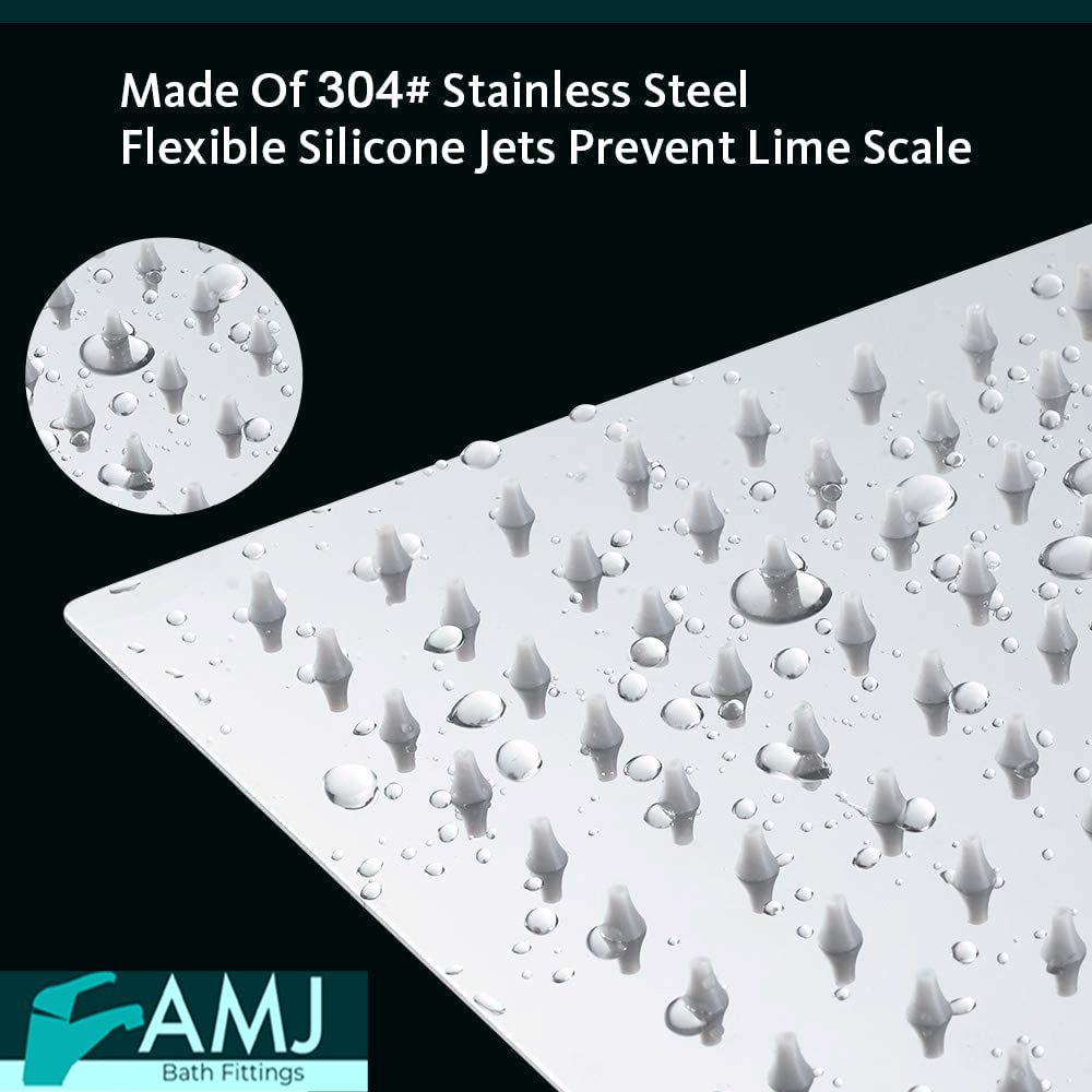 (8X8) SS304 UltraSlim HighPressure Rainfall Shower Head (8 Inches) Fixed Mount-image-40