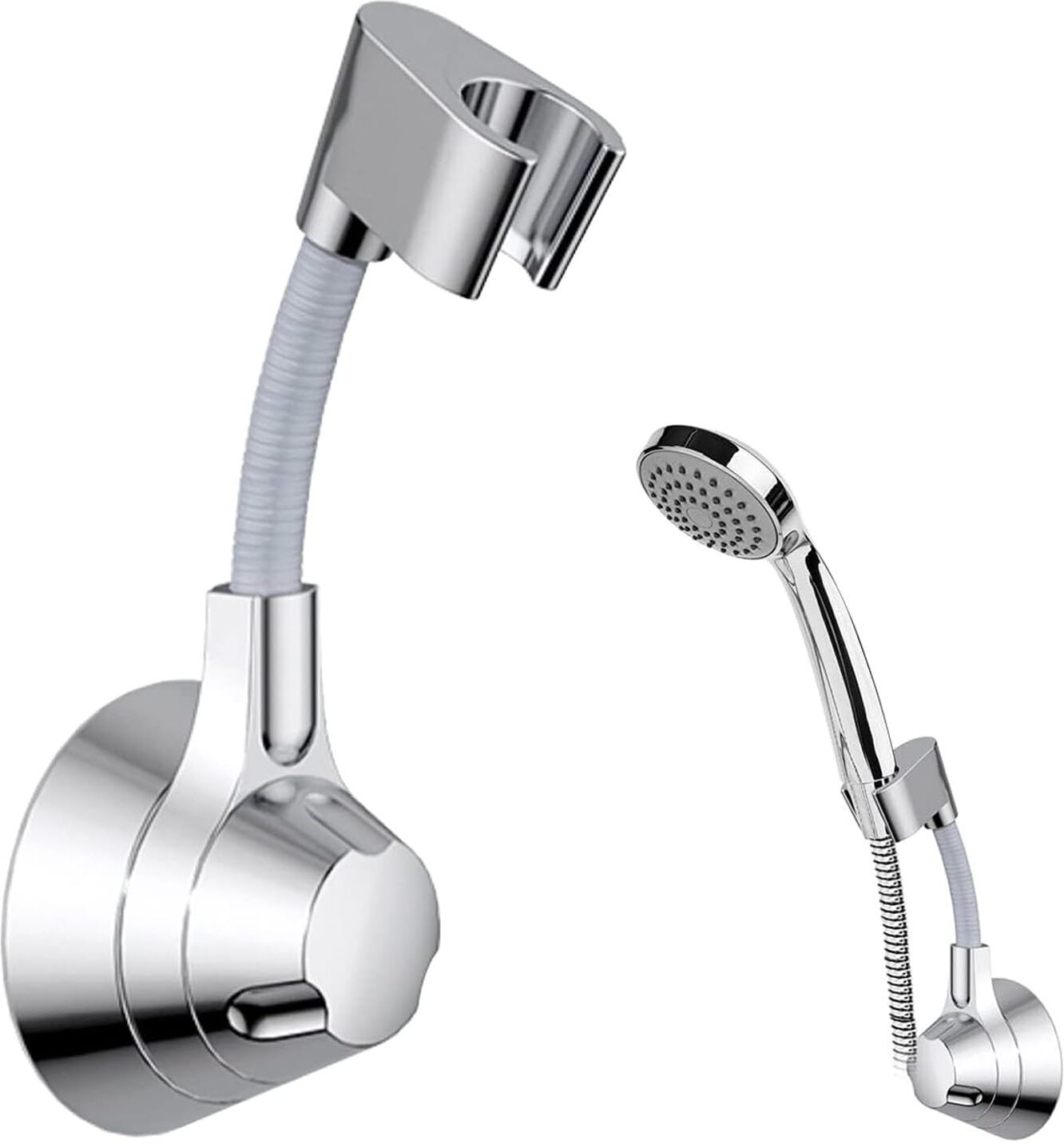 elephantboat 360 Degree Adjustable Shower Head Holder Self Adhesive Wall Mount Bracket Fixed Mount-picture-31