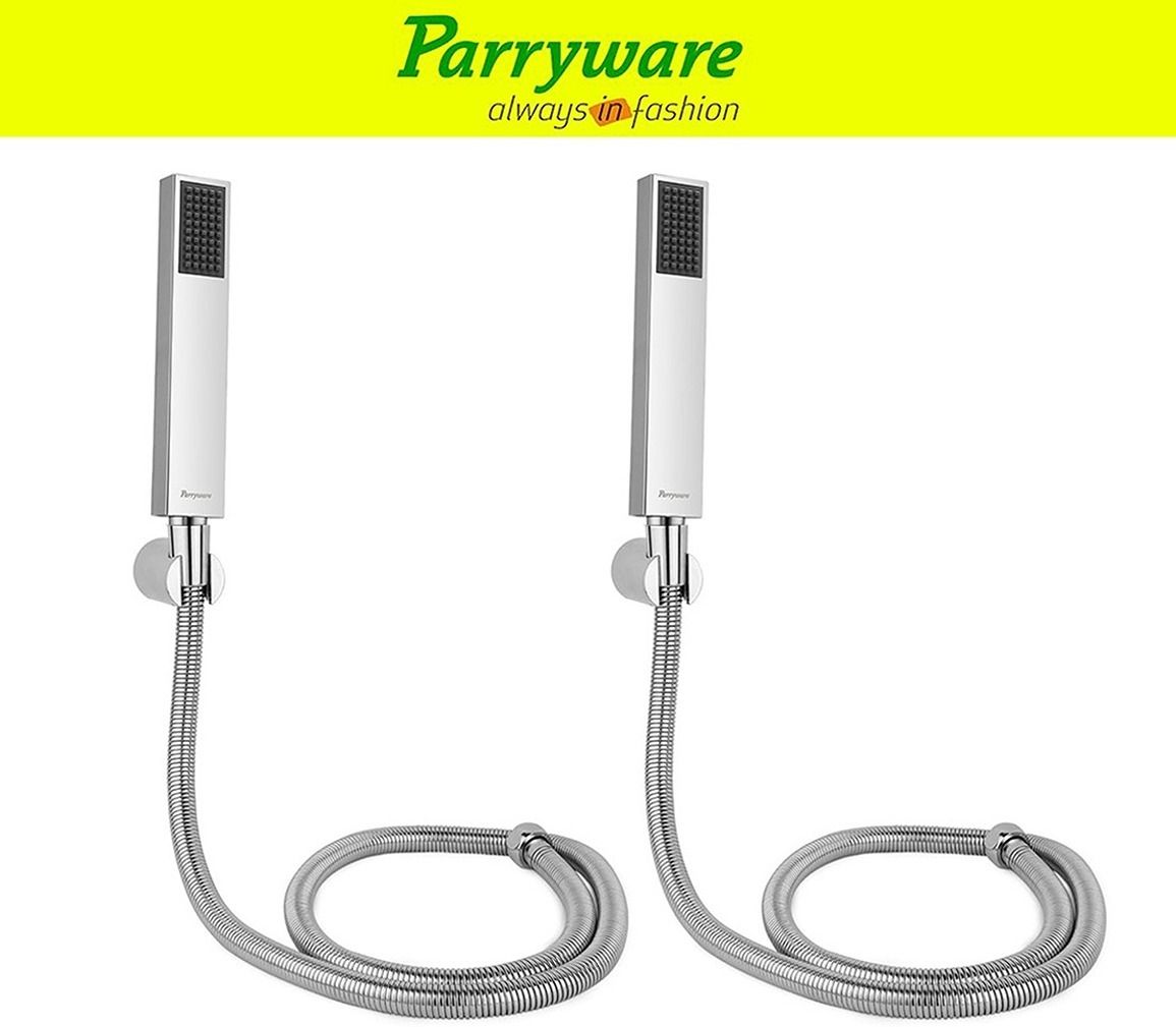 Stick Square Hand Shower Set With Shower Tube 1.5 Meter set of 2 pic 00829 Handheld-image-20