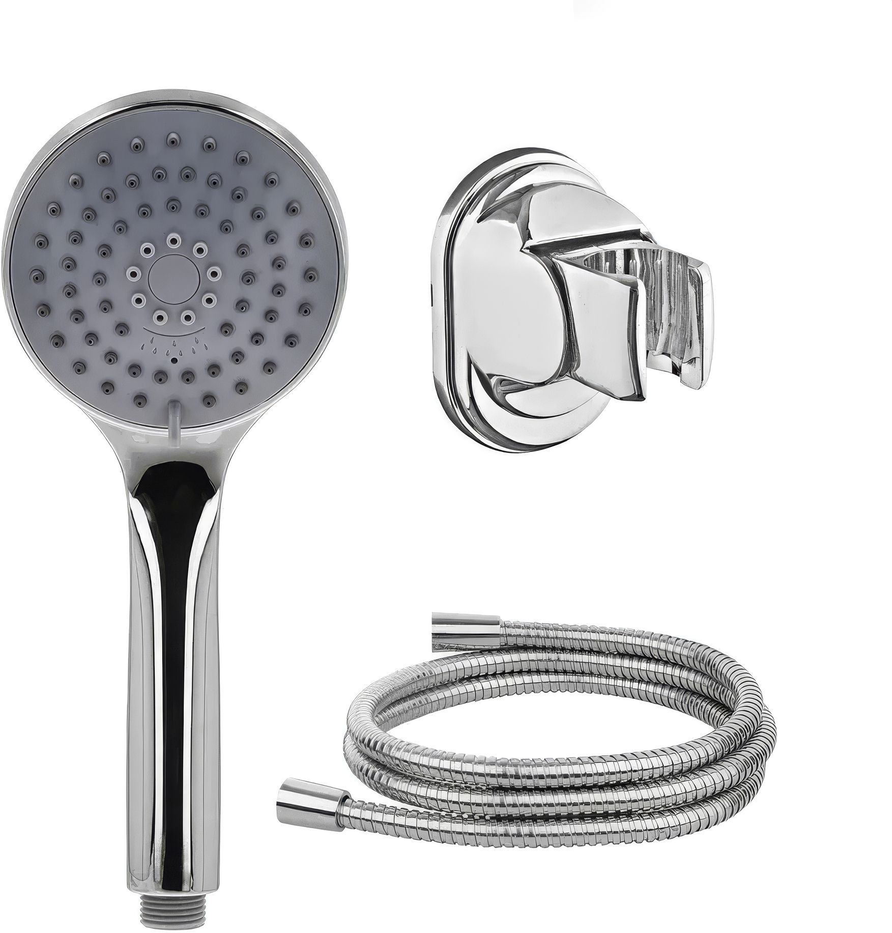Multi Function Flow Hand Shower with 1.5 meter Hose Pipe & Hook for Bathroom Handheld-image-4