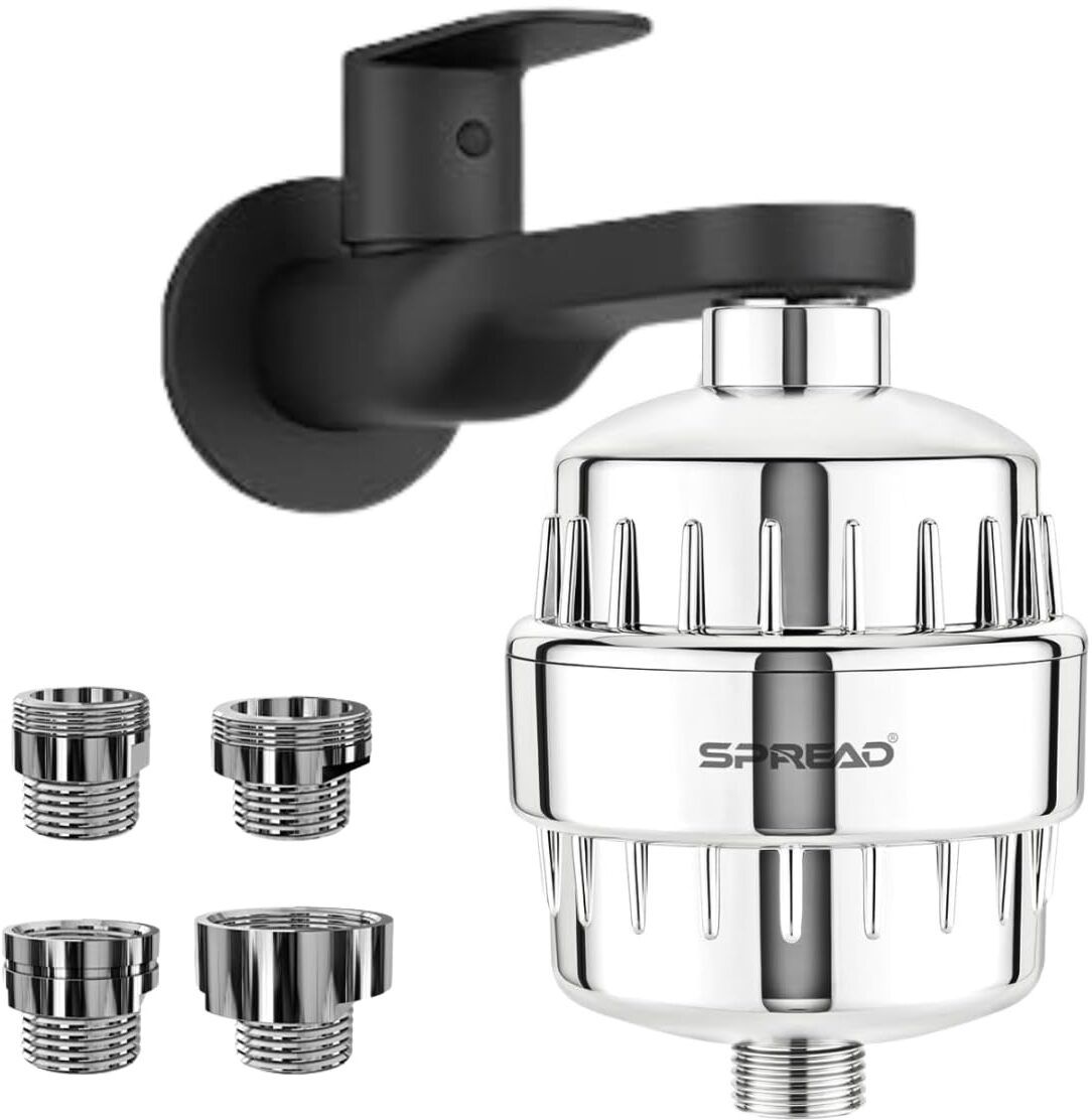 spread 20-Stage ABS Plastic Shower Filter with Universal Fit for Bathroom Tap Mount Water Filter-picture-31