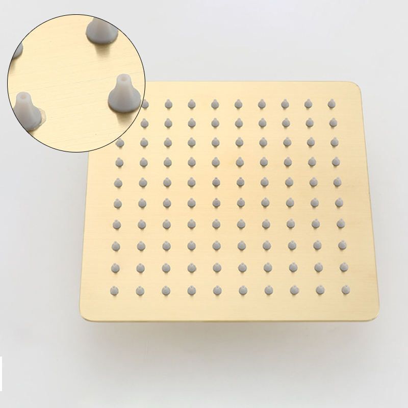 Rain Fall Series Luxury Gold 6X6 SS-304 Shower/Shower Head Without Arm (1 PC) Fixed Mount-image-16