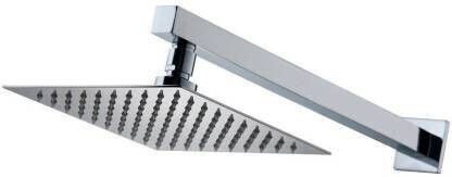 HIGHGRADE Ultra Slim Shower 6 X 6 Stainless Steel 304 Grade + 12 Inch Heavy Square Shower Arm 18 Ghz + Square Flange Complete Set Shower Head Fixed Mount-image-25