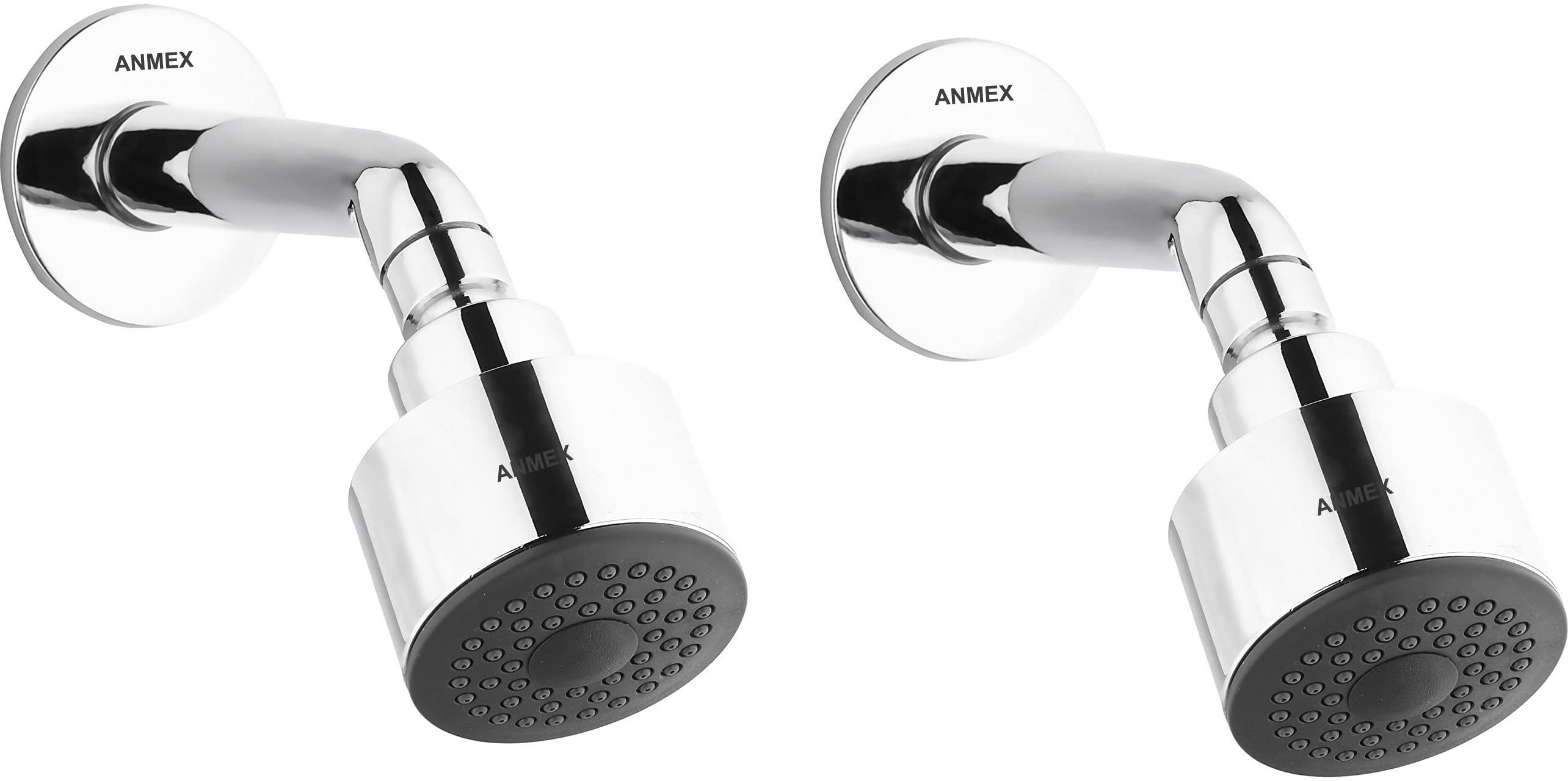 Premium 3Inch (3") Round ABS Over-Head Shower with 9inch SS Round arm -Pack of 2 Fixed Mount-image-38