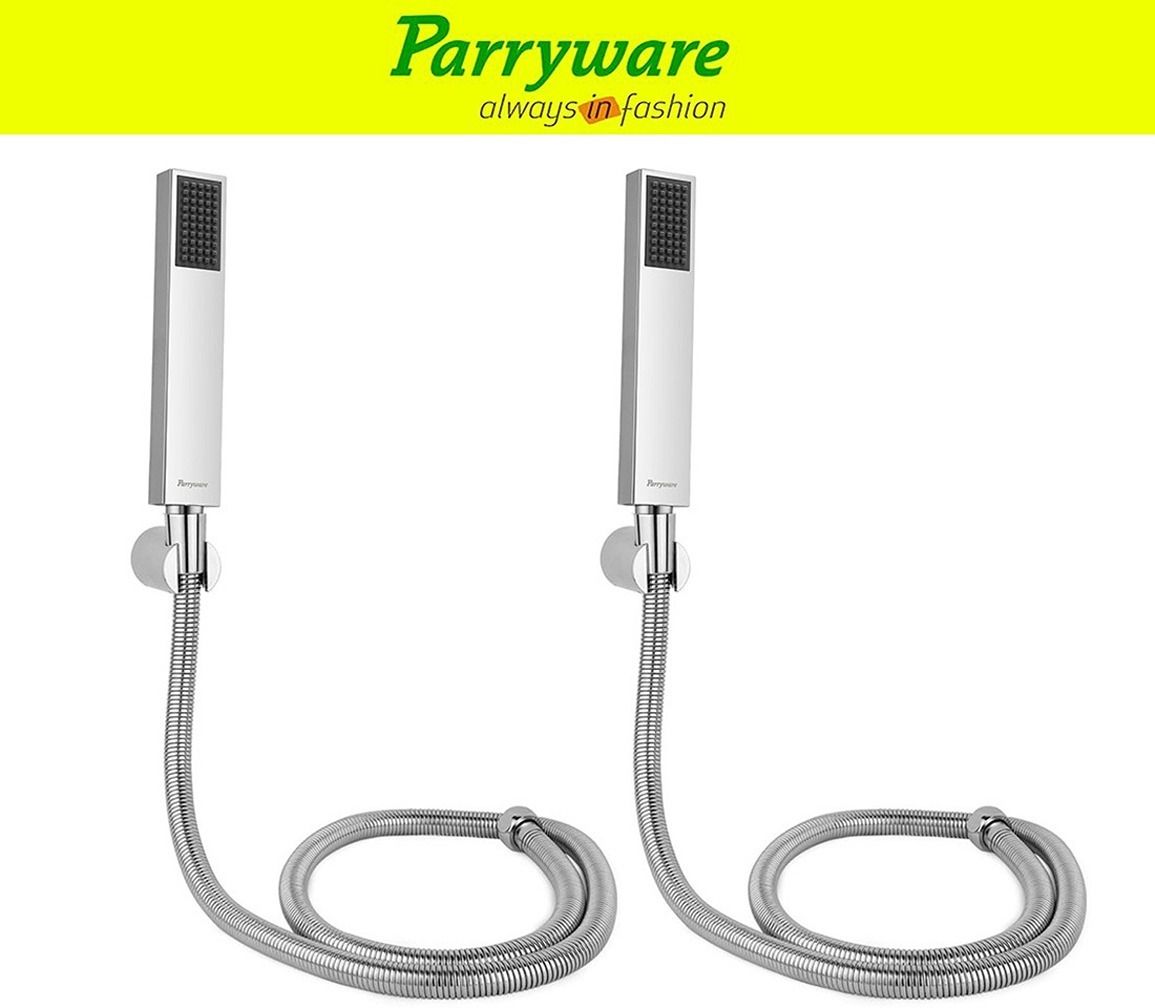 Stick Square Hand Shower Set With Shower Tube 1.5 Meter set of 2 pic 00432 Handheld-image-43