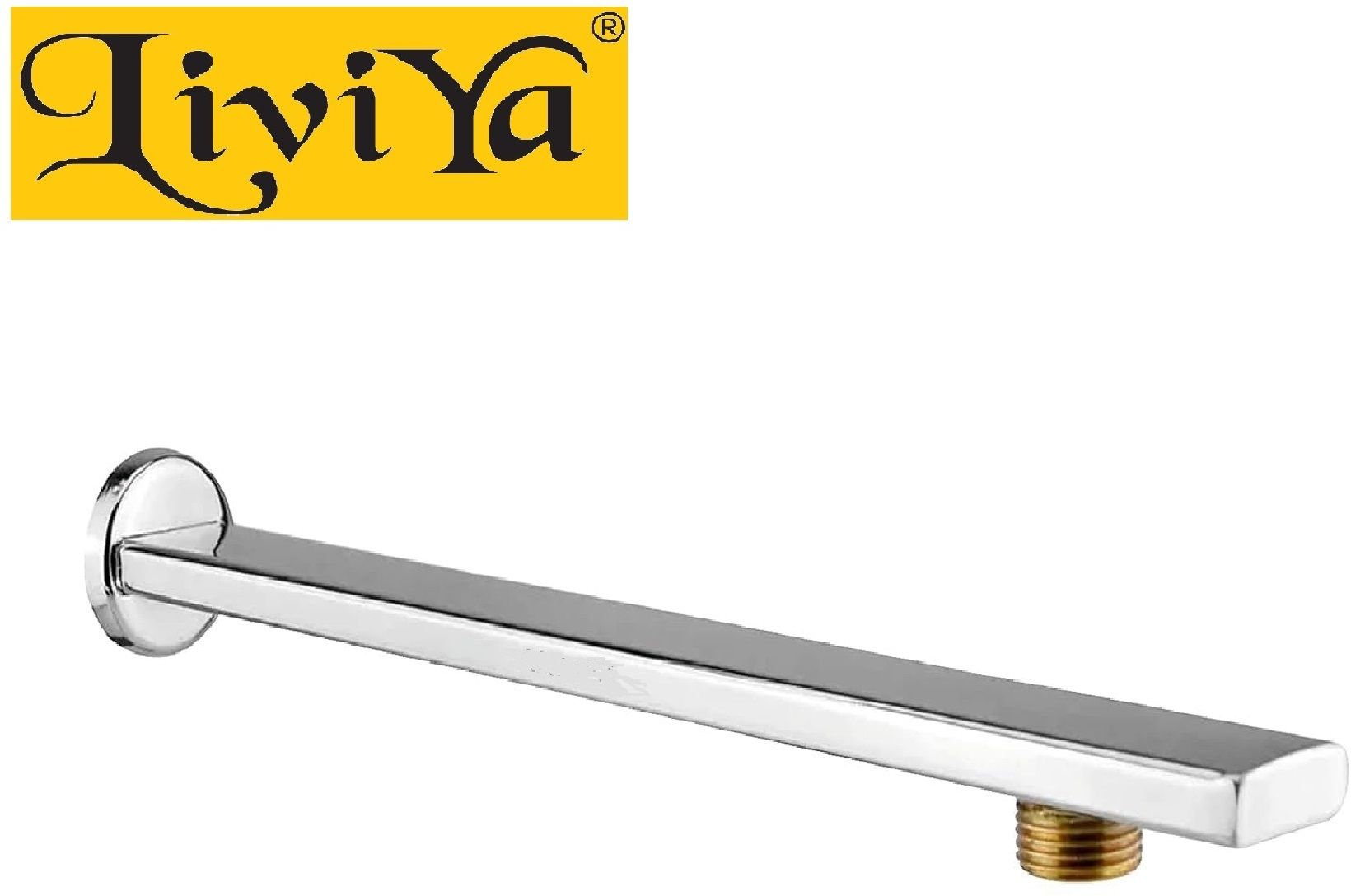 Heavy Quality 9 Inch Rectangle Shower Arm Rod With Brass Thread (Without Flange) Fixed Mount-image-41