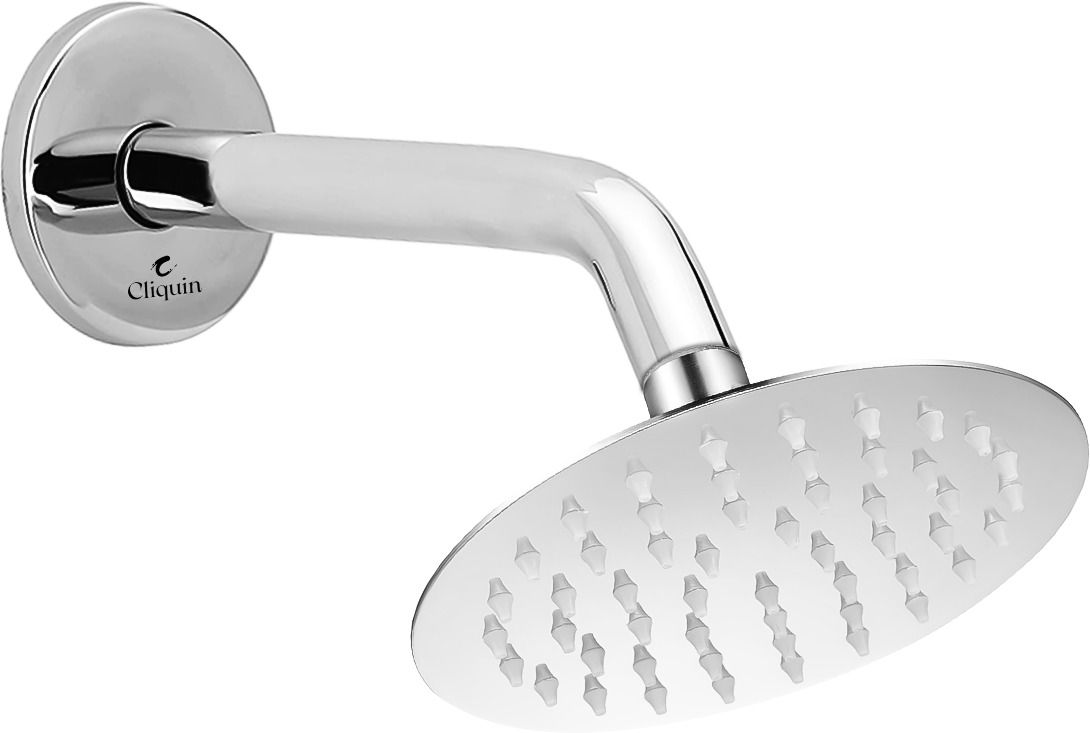 6-Inch Sandwich Shower with 9-Inch Round Arm – Chrome Finish, Wall Mounted Fixed Mount-image-0
