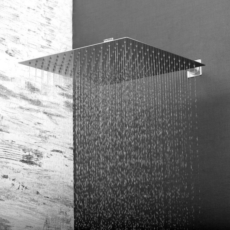 SS304 HighPressure Rainfall ShowerHead & BRASS Nut Shower Arm (10X10+18INCH ARM) Fixed Mount-image-23