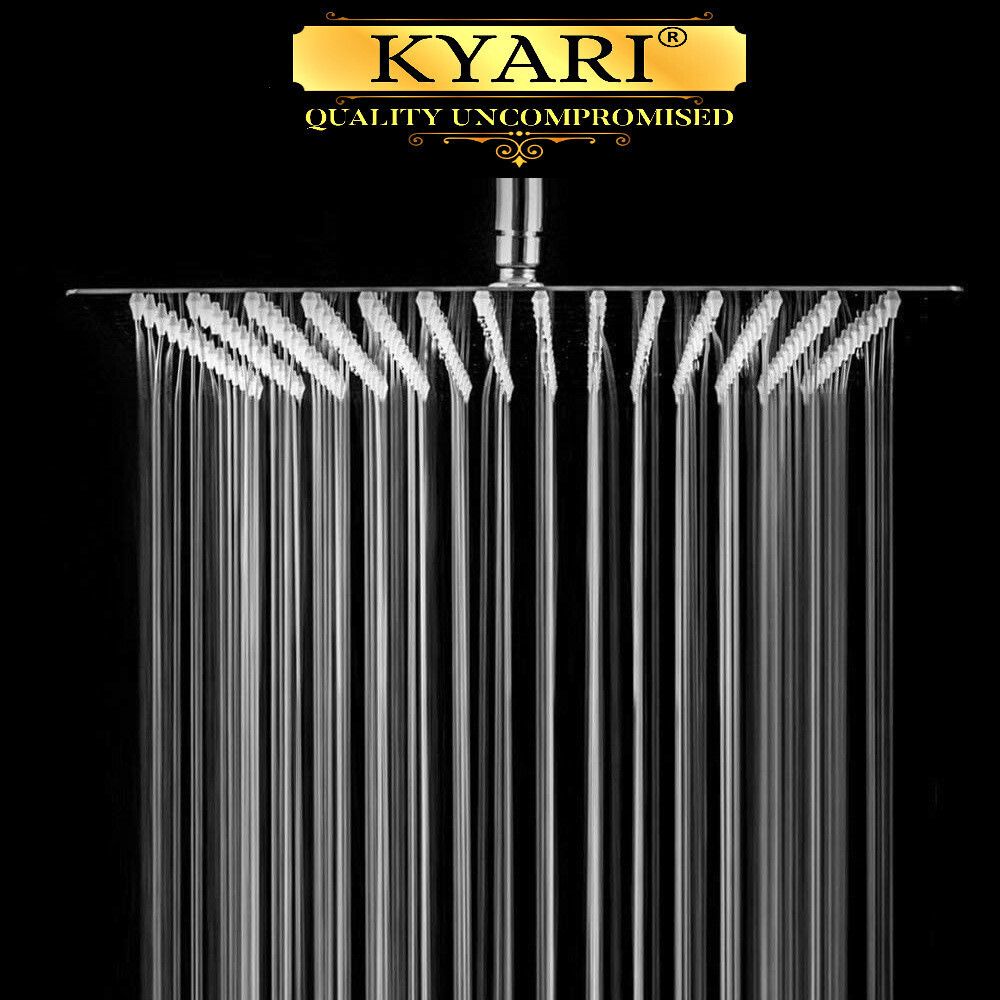 kyari - 12 X 12 Ultra Slim Extra Heavy Shower Head Only ( WITHOUT ARM ) SH647 Fixed Mount-picture-24