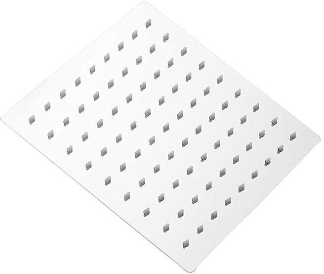 (8x8 inch) Stainless Steel Ultra Slim Rain Shower Head with 18 inch Arm Fixed Mount-image-10