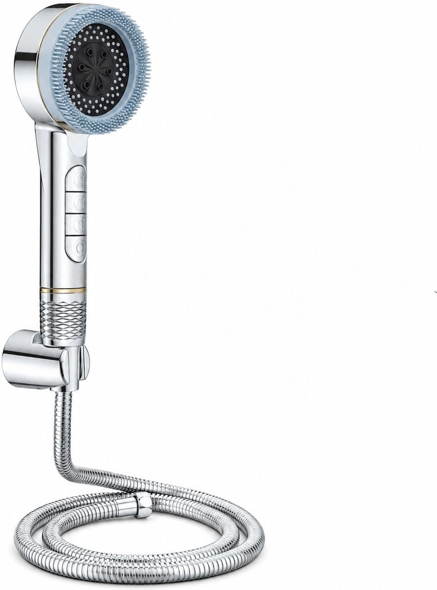 spazio ABS High Pressure 4 Flow HS-31 Chrome Hand Shower Set And 1.5 Mtr Tube & Hook Handheld-picture-16