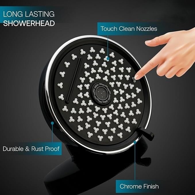 MULTI FUNCTION ABS OVERHEAD ROUND 128mm SHOWER (ONLY OVERHEAD SHOWER) Fixed Mount