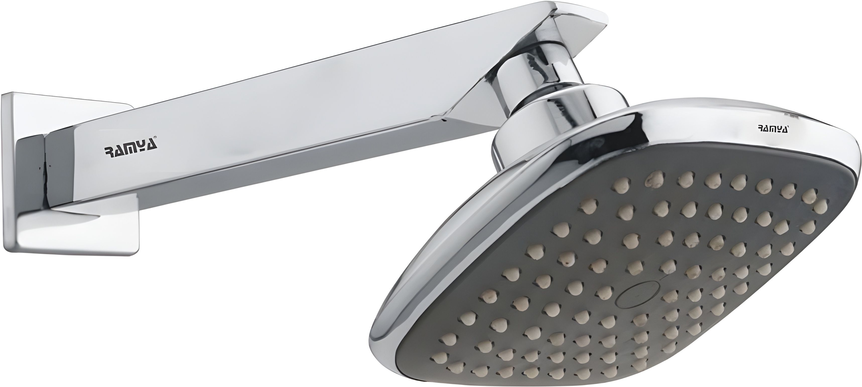 Galaxy Shower 4inch With 9inch Square Arm Chrome Finished Item Fixed Mount