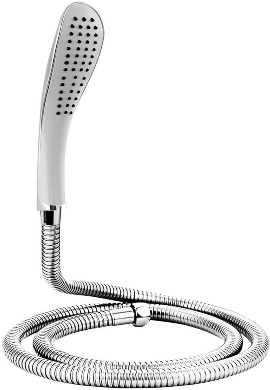 kyorsi Fish Flow White ABS Plastic Hand Shower with S.S 1.5m Tube & ABS Hook - Set of 1 Handheld-picture-18