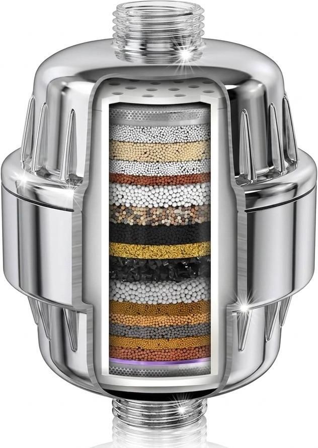 15-Stage Home Shower Filter — Protect Skin, Fight Chlorine Handheld-image-40