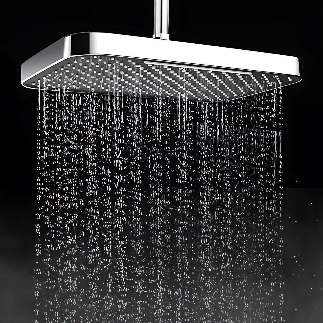 exootica ABS Overhead Shower | Ultra-Slim, High-Pressure Rain Shower Fixed Mount-picture-17
