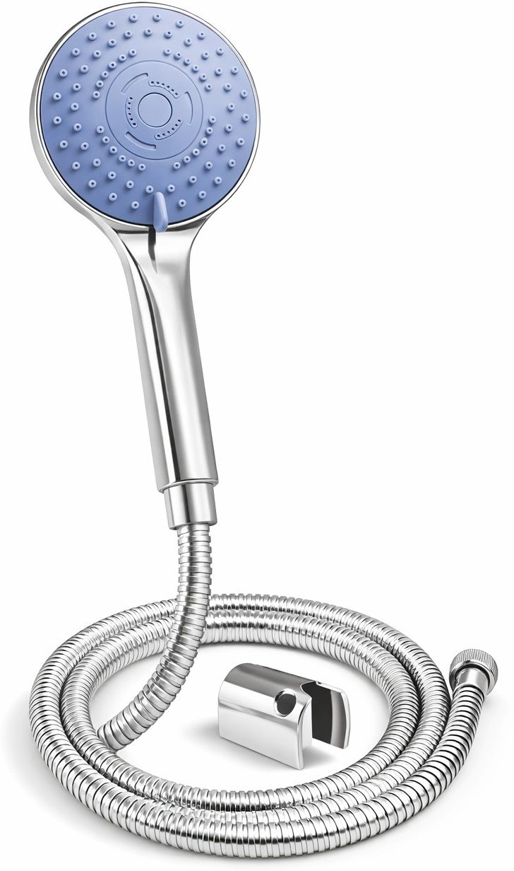 High Pressure Hand Shower With 1.5 Mtr SS Hose Pipe and Wall hook Handheld-image-23