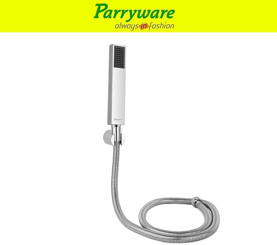 parryware Stick Square Hand Shower Set With Shower Tube 1.5 Meter set of 1 pic 00512 Handheld-picture-26
