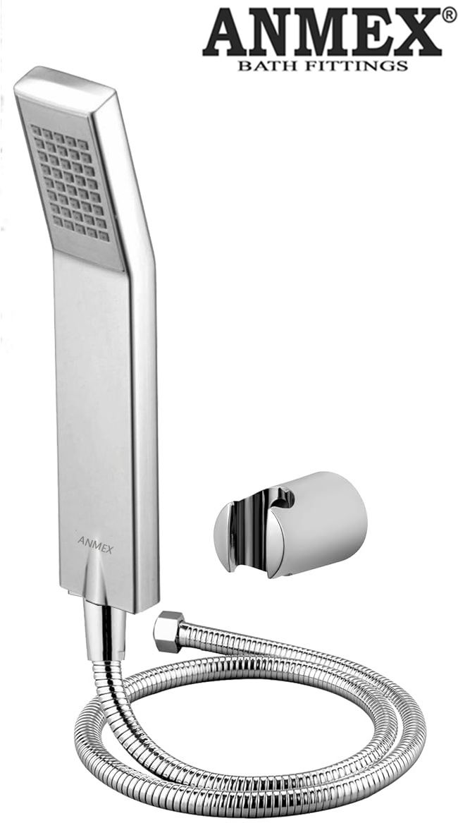 ANMEX Multipurpose HandSpray Hand Shower Set with 1.5mtr SS Shower Tube and Wall Hook-picture-22