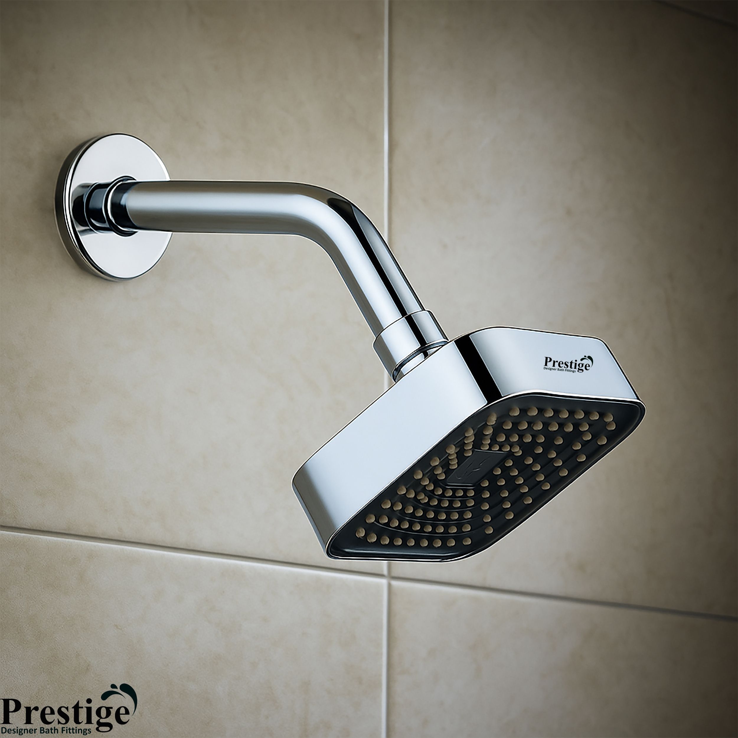 ABS,4-INCH Single Flow 3D Overhead Shower With 9inch Round arm Fixed Mount-image-22