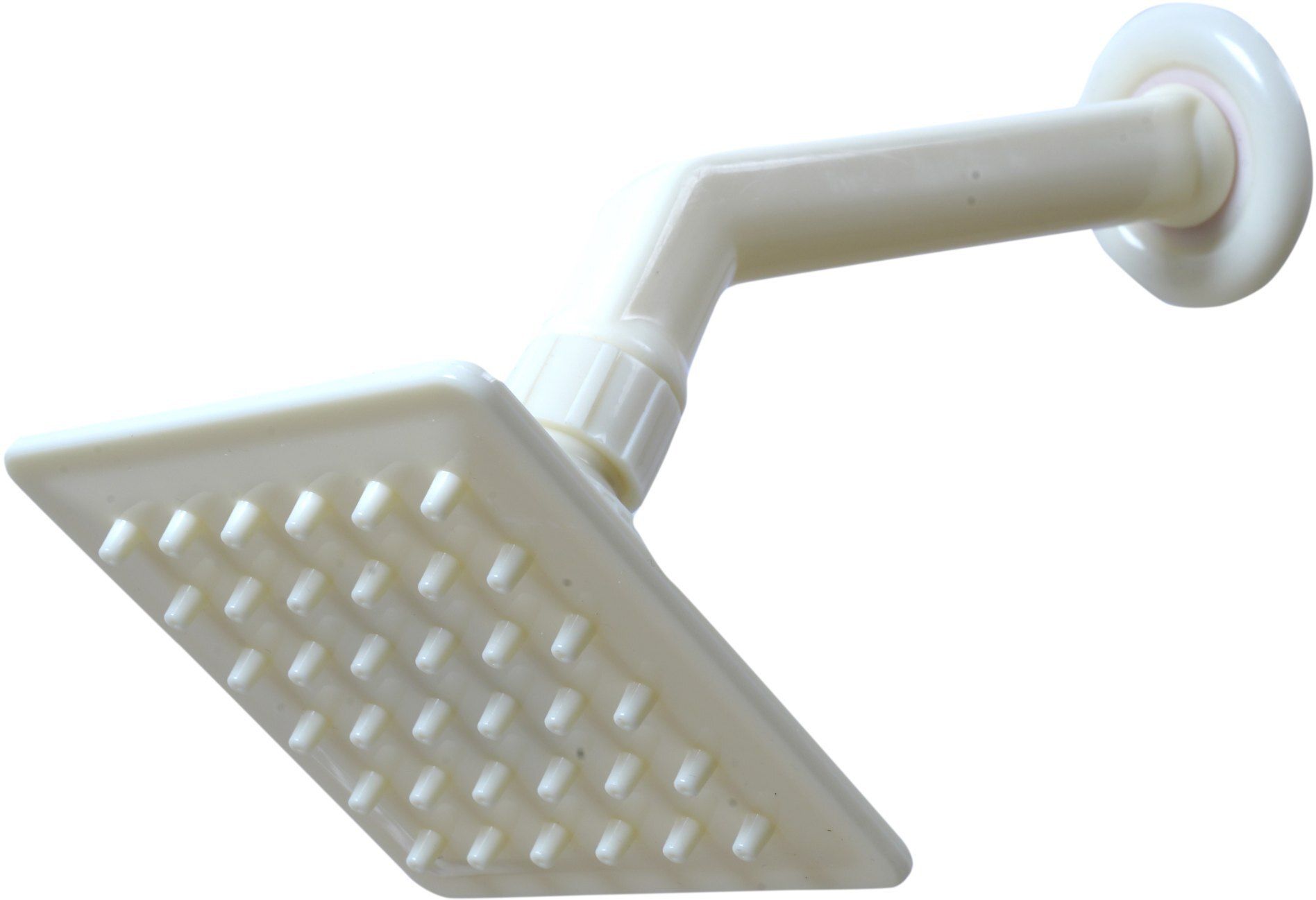 PVC ULTRA SLIM RAIN FLOW OVER HEAD SHOWER I SQUARE I WHITE I RUST FREE Fixed Mount-image-45