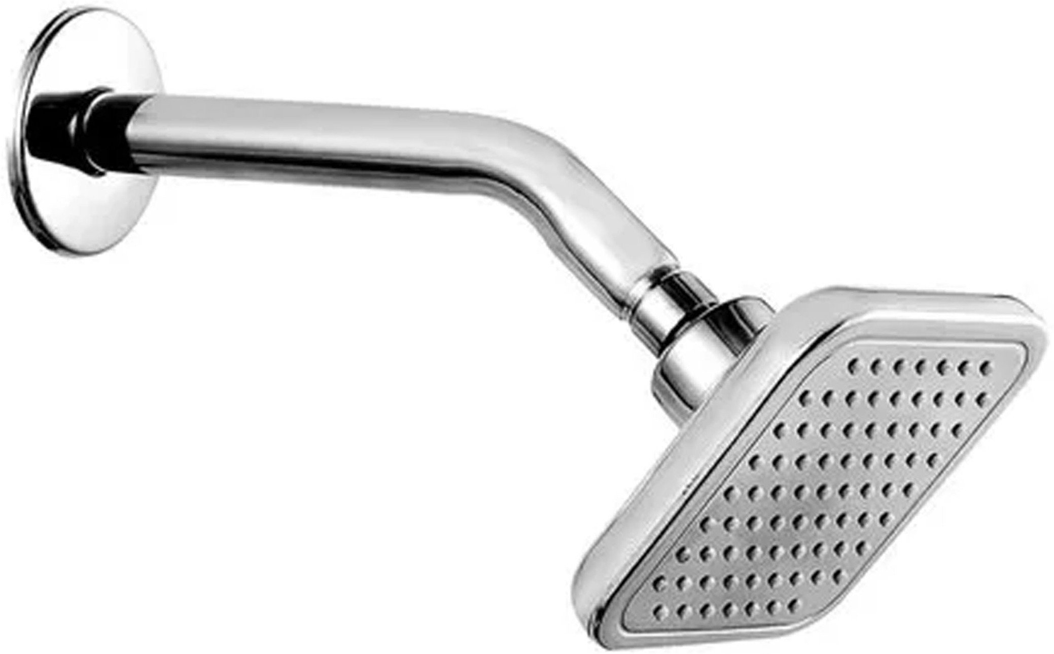 pu bath Platina 4x4 Abs Bend Shower With 9'' Ss Round Arm Rain Flow Fixed Mount image 1
