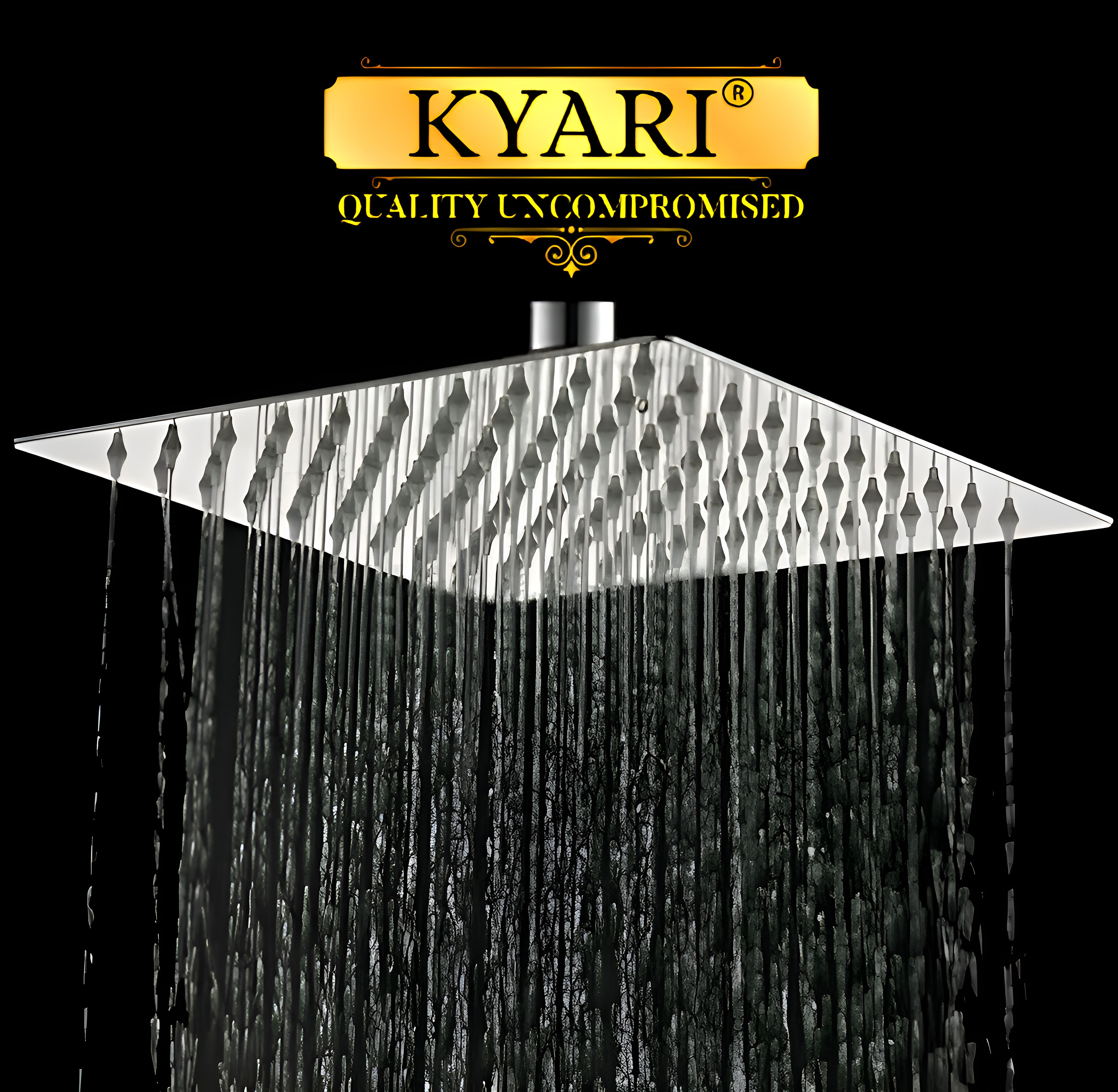 kyari - PREMIUM 8 x 8 Ultra Slim Shower Head ( Withput Arm Rod ) Handheld-picture-6