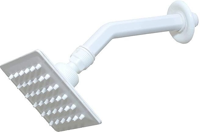 White Over Head Shower , Abs Shower Size (4 into 4 inch) Pack Of 1 Fixed Mount-image-30