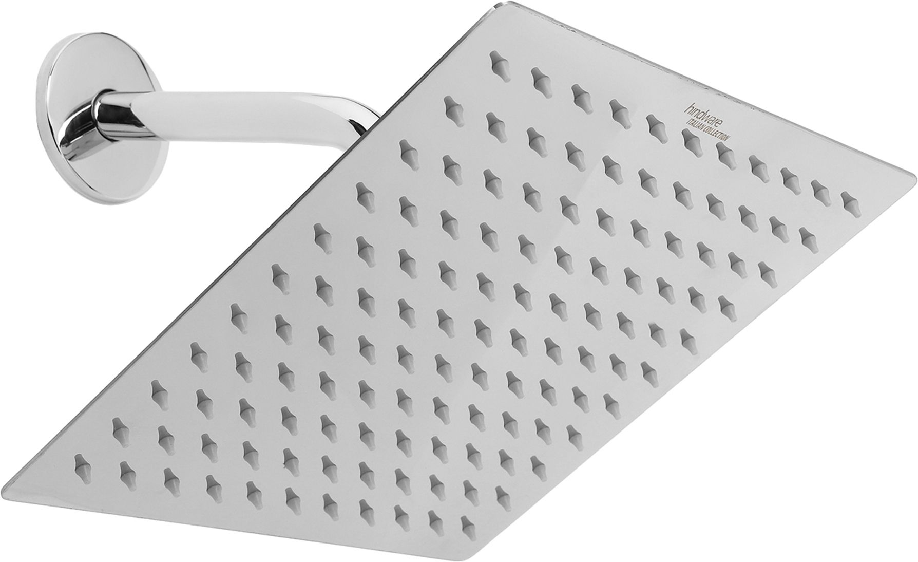 hindware 250 mm Stainless Steel Single Flow Ultra Thin Rain Shower Without Arm - Square Fixed Mount-picture-21