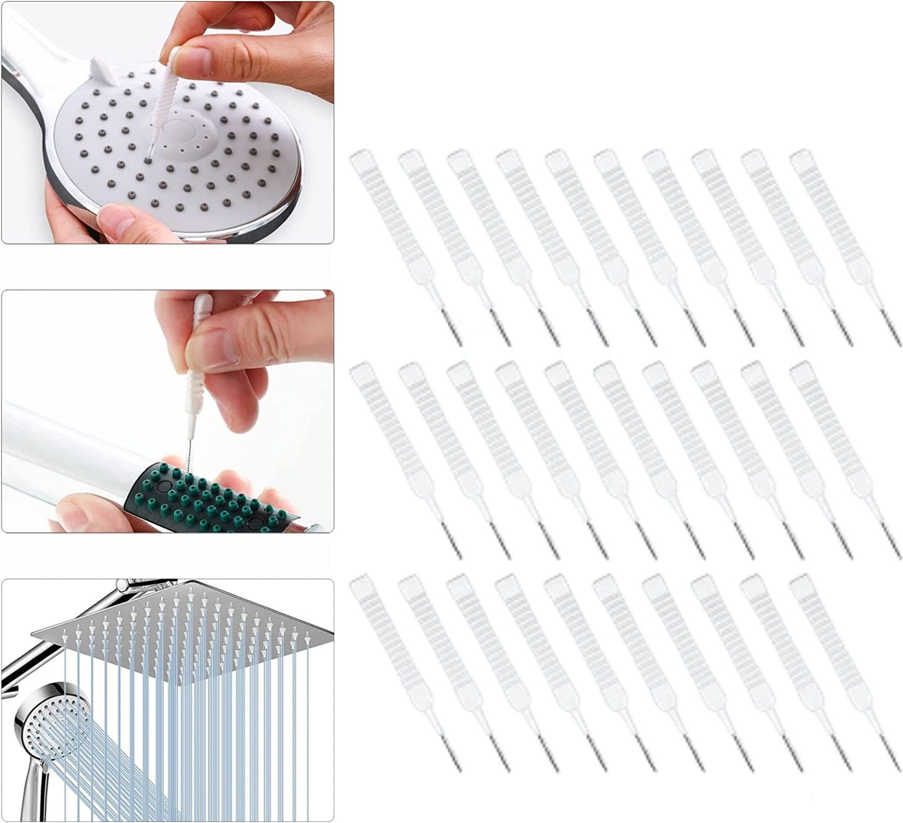 30 pcs Shower head Cleaning Brush Gap Cleaner Keyboard Mobile Speaker Brush Handheld