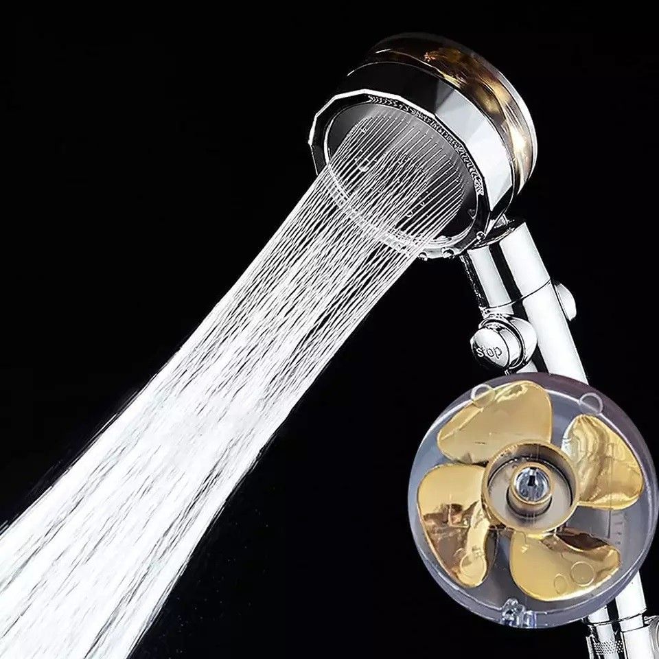 kyari - 360 Turbo Fan High Pressure Hand Shower Complete Set With Pipe For Bathroom Handheld-picture-2