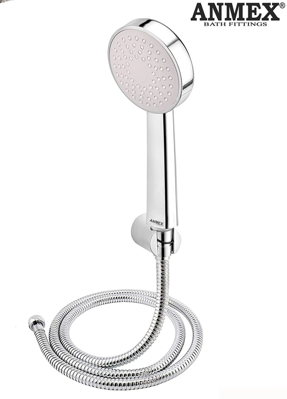 ANMEX Multipurpose HandSpray Hand Shower Set with 1.5mtr SS Shower Tube and Wall Hook-picture-13
