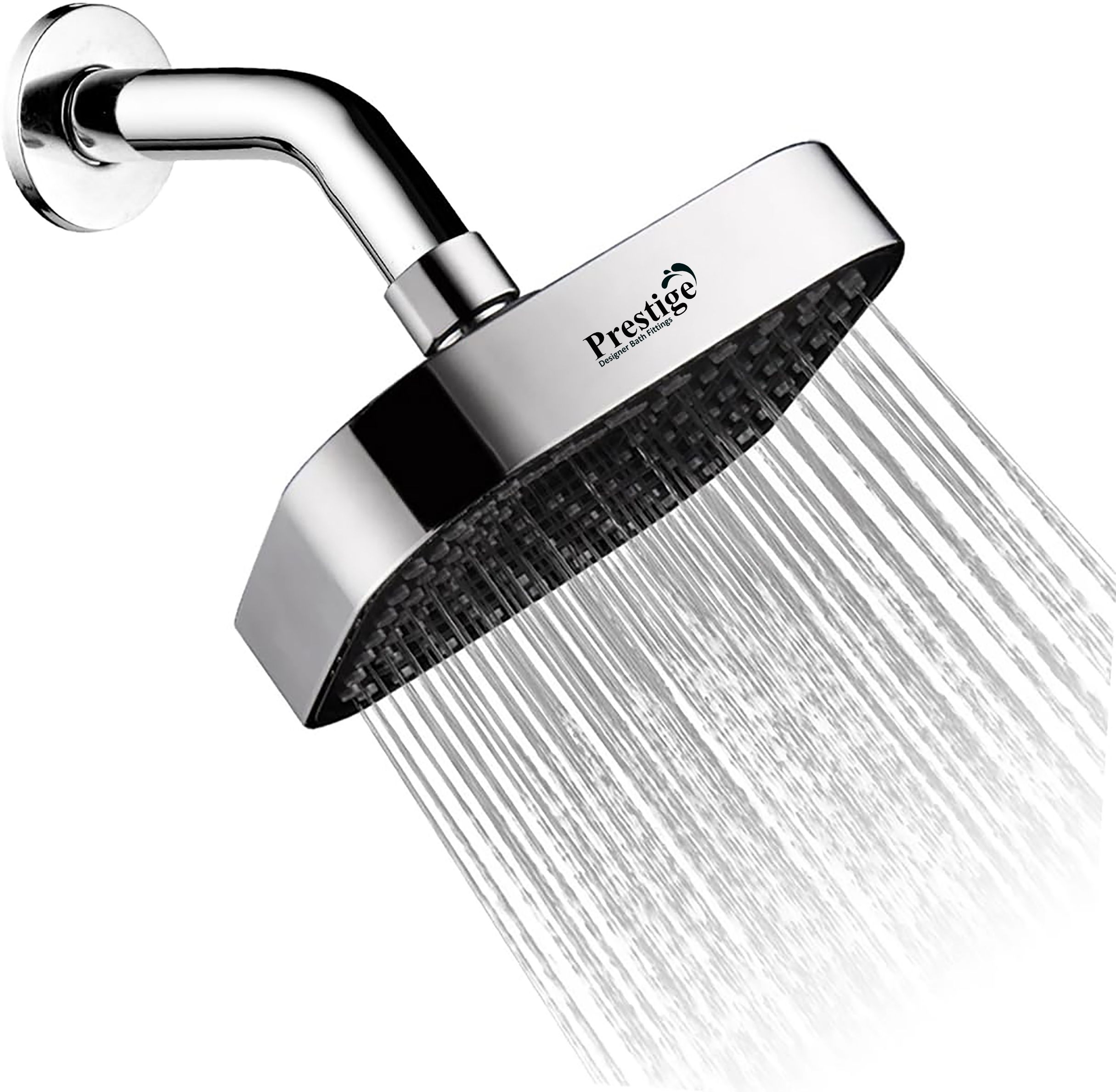 prestige ABS,4-INCH Single Flow Overhead Shower With 9-INCH Arm and Wall Flange Fixed Mount-picture-18