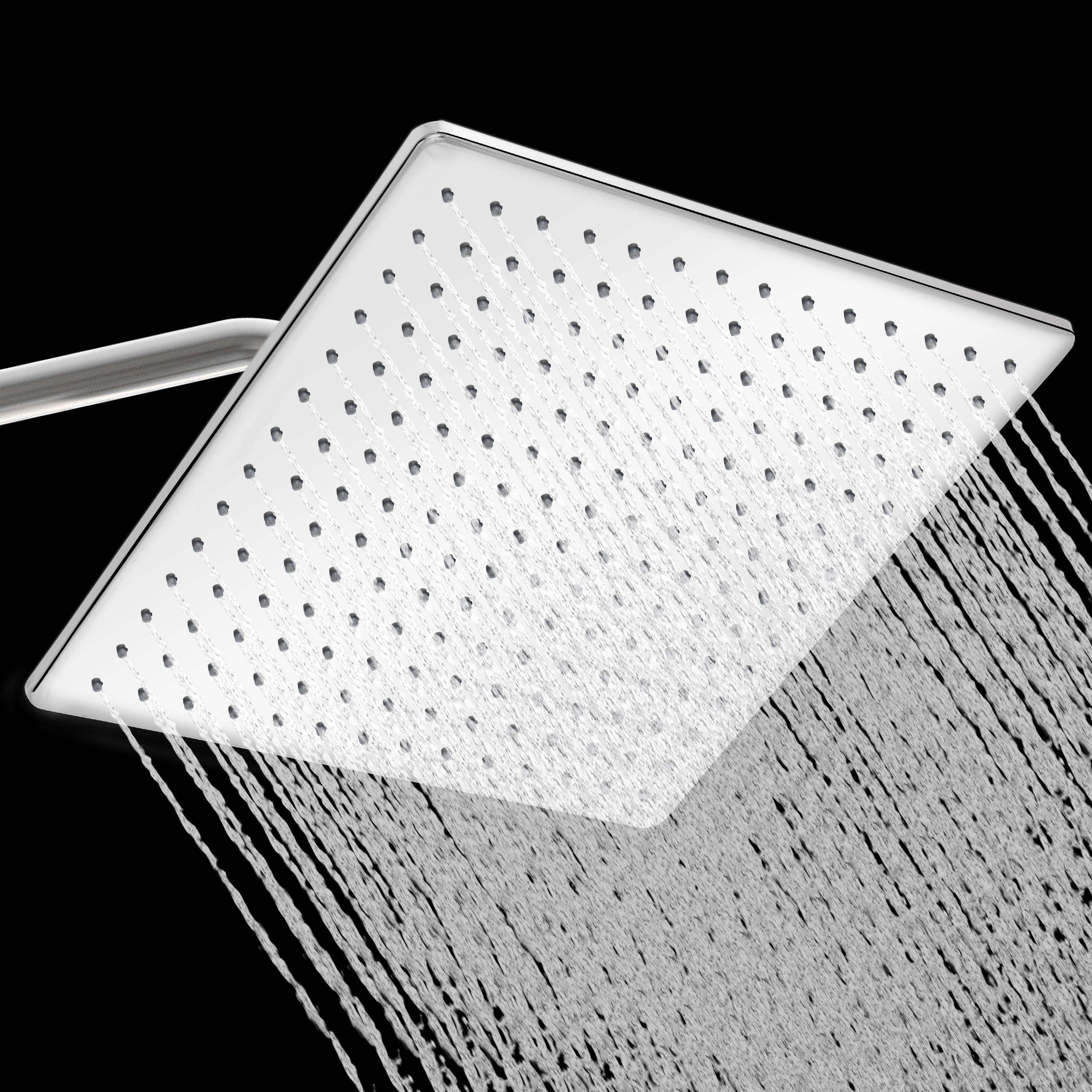 Rain Shower Head/Stainless Steel Shower Head for Bathroom/Shower-(12x12 In) Fixed Mount-image-3