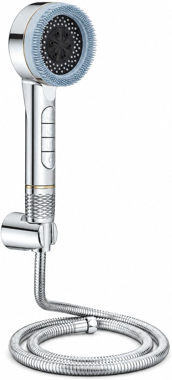 spazio ABS High Pressure 4 Flow HS-31 Chrome Hand Shower Set With 1.5 Mtr Tube & Hook Handheld-picture-14