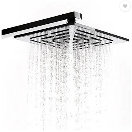 prestige Super Heavy SS Ultra Slim Amaze Rain Shower Head 10x10 With 18 Arm Shower Head Fixed Mount-picture-2