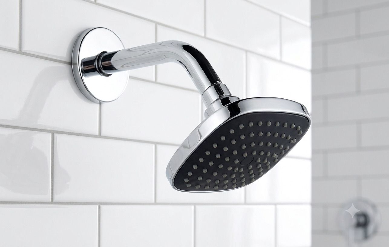4X4"Inch Black Square ABS Plastic Shower with 9"Inch Stainless Steel Piece Of 1 Fixed Mount-image-32
