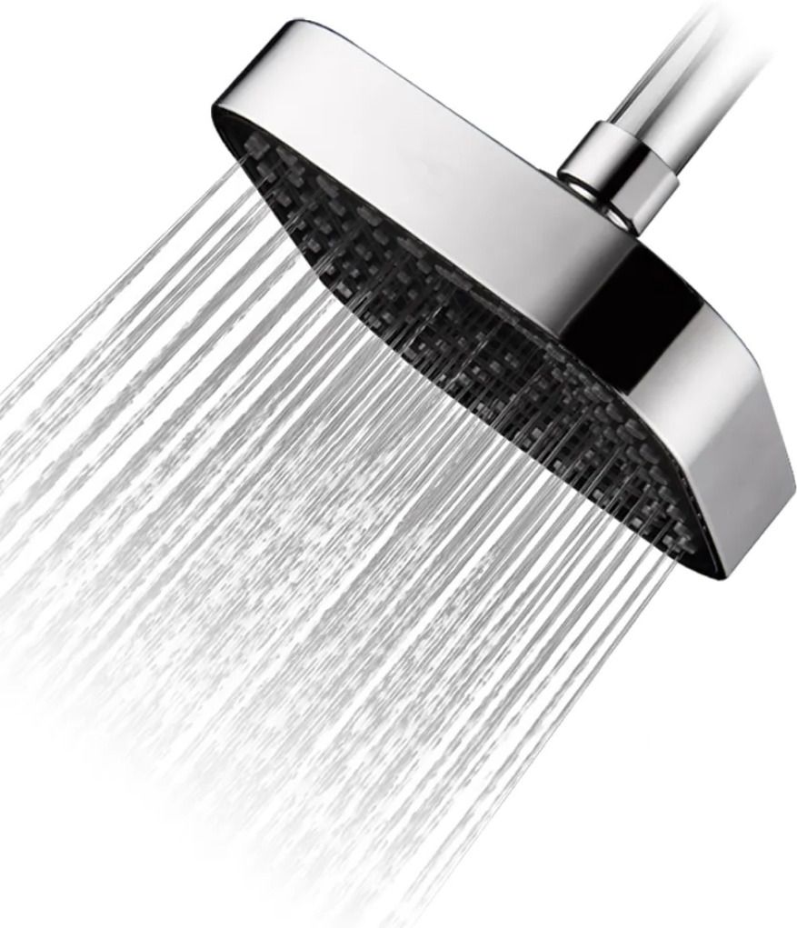 carnival 6x6 INCH Square Shower Head For Bathroom, ABS Overhead Shower with chrome Finish Fixed Mount-picture-10