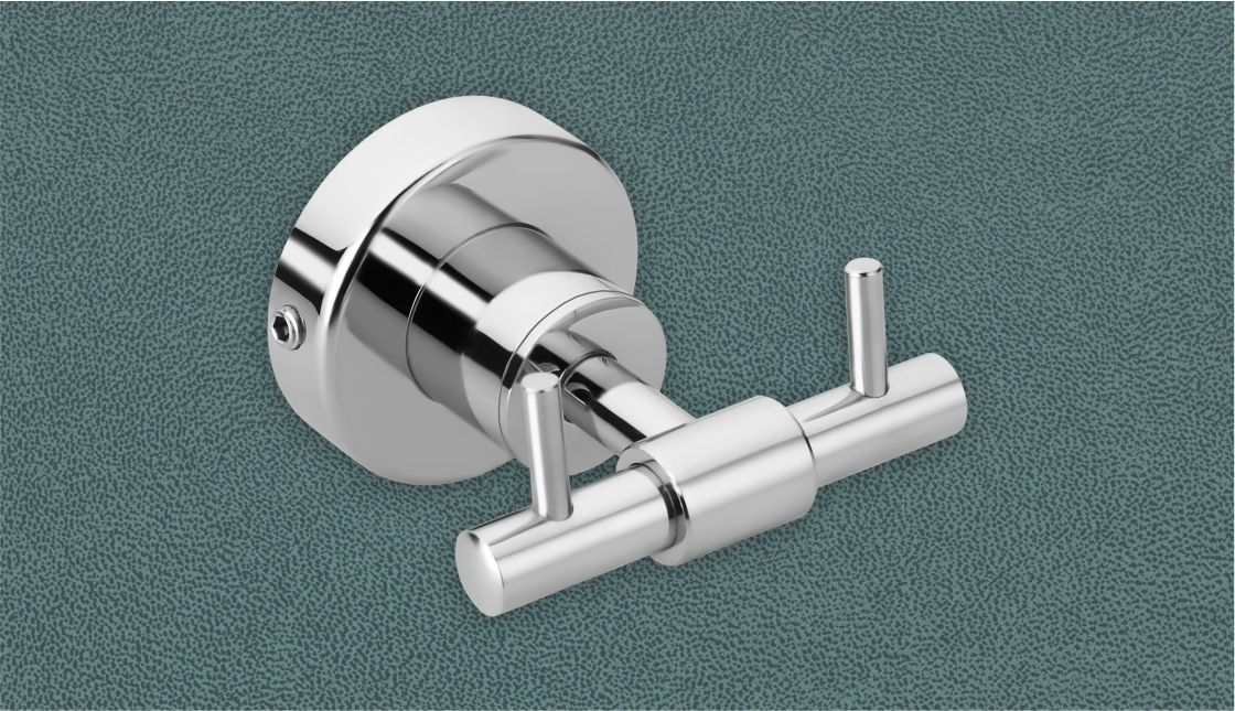 Chrome Shower Rod Hook-image-18
