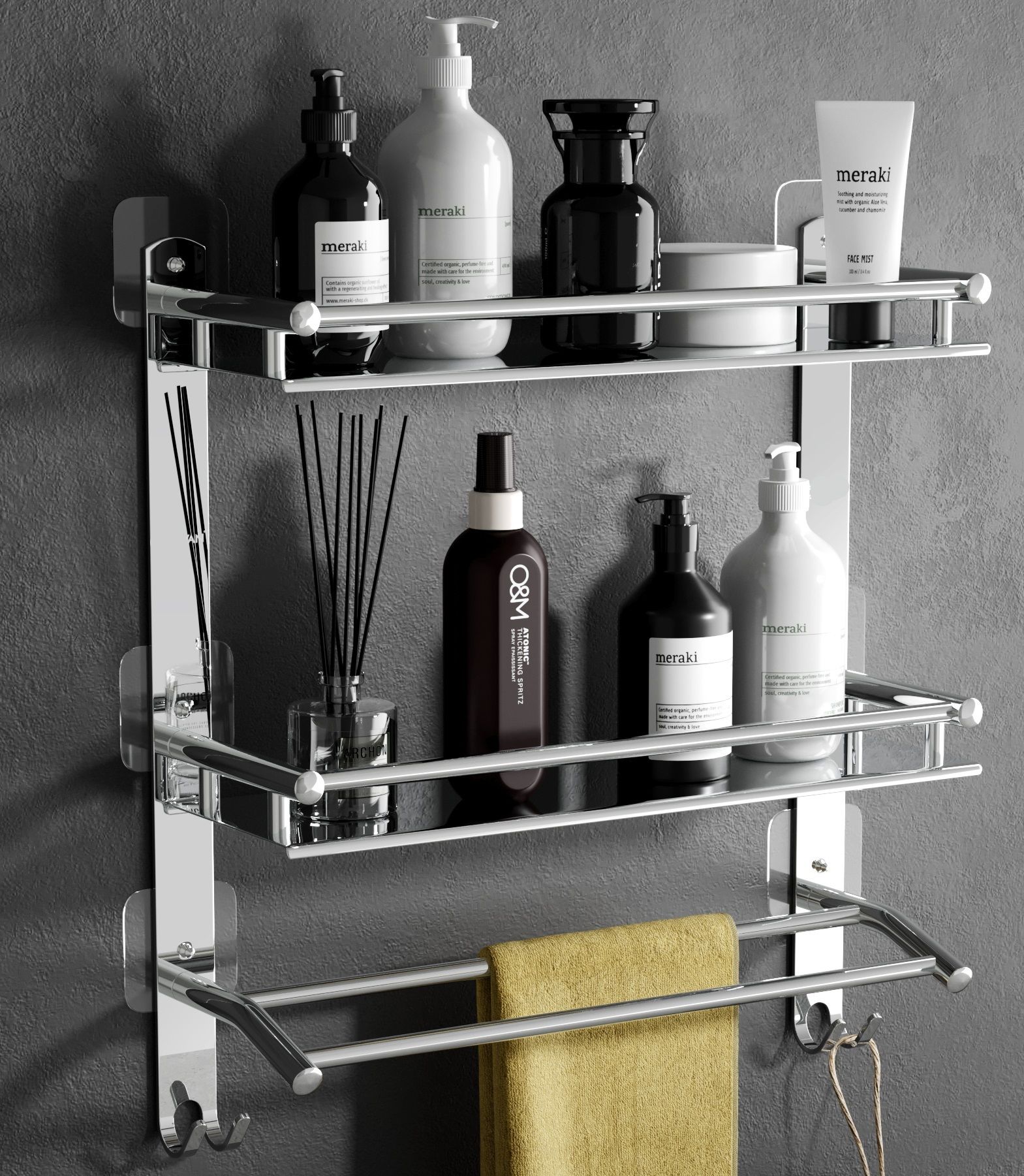 Chrome Shower Rod Hook-image-46