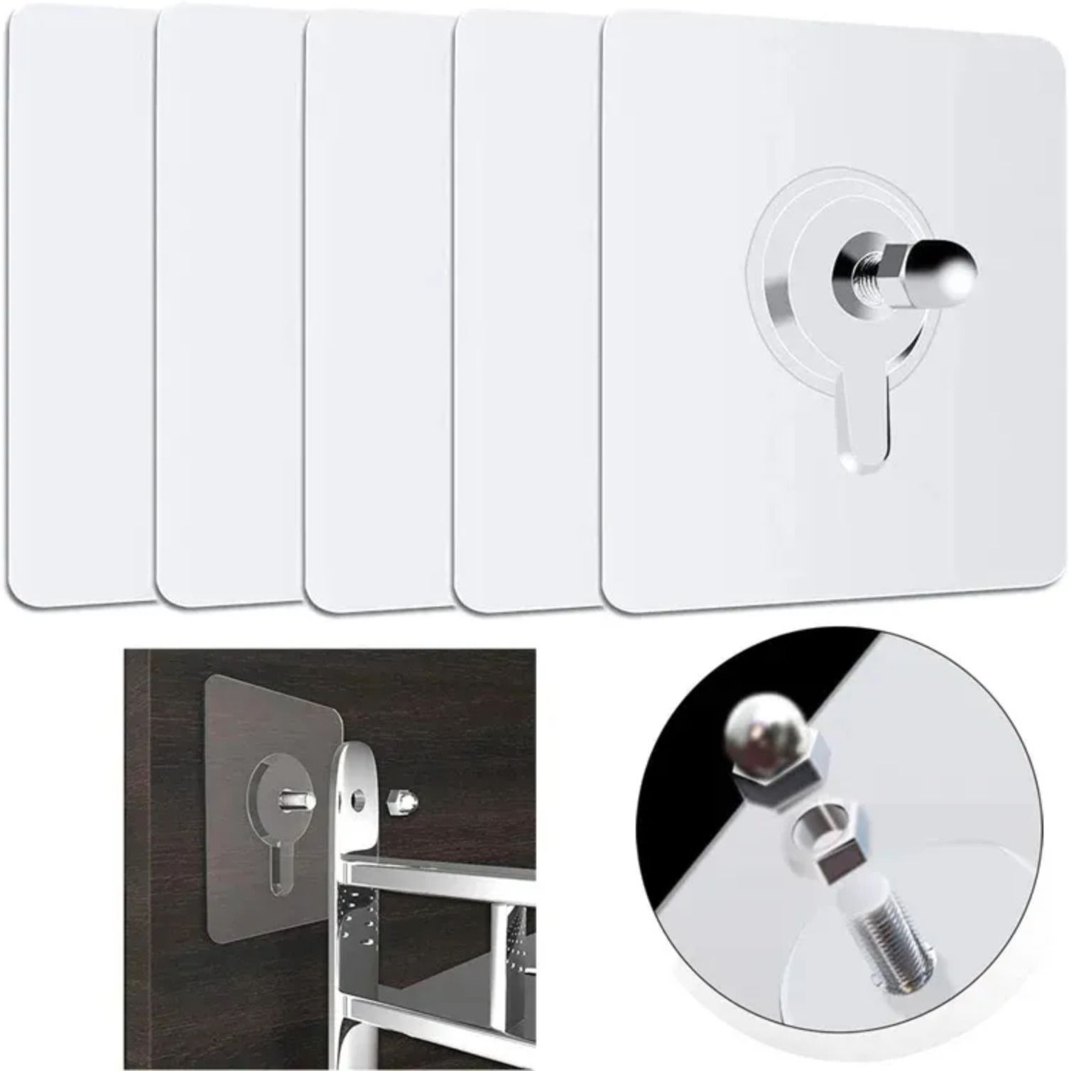 Glossy Shower Rod Hook