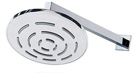 fastgear Bathroom Shower,Chrome Finish With 9Inch Square Shower Arm & 4inch Round Heavy Duty Shower Head Stainless Steel Chrome Finish Rain Flow Shower Water Saving-image-10