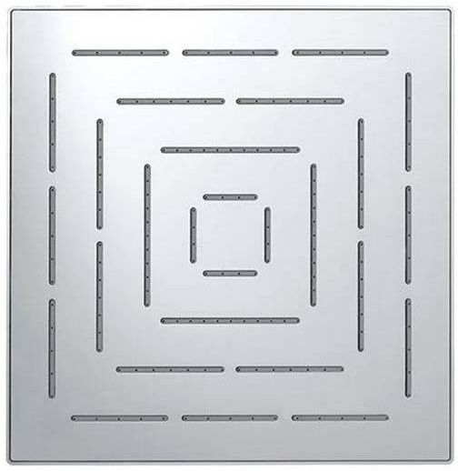 BHM Square Shower 8X8 Inch Overhead Shower, Large Silver - Without Rod Arm Over Head Shower Rain fall, Water fall, Hand Shower, Body Jet Shower-image-0